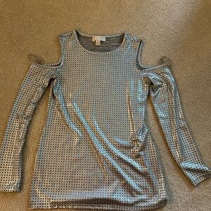 Micheal Kors silver cut out top